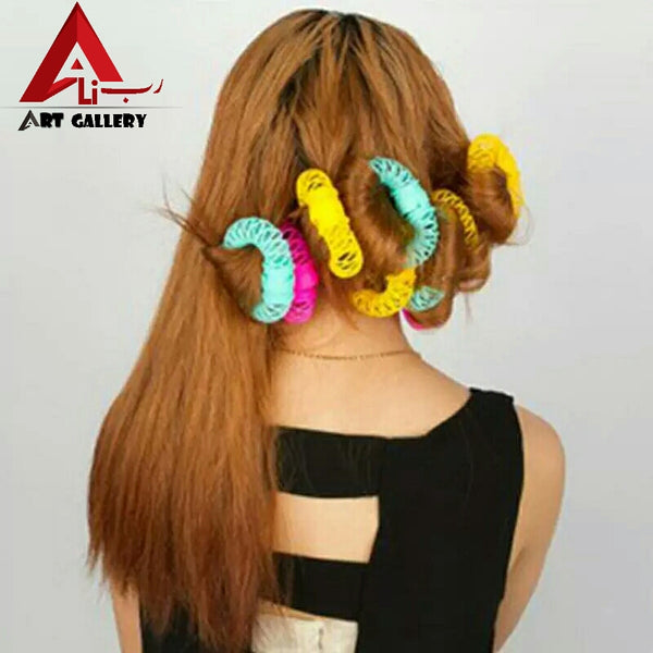 Fashion 8pcs Magic Hair Curler Spiral Curls Roller Donuts Curl Hair Styling Tool hair accessories