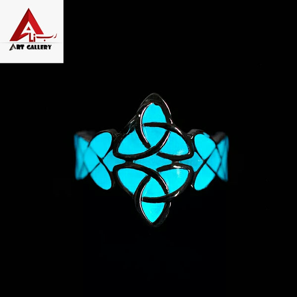 Moon shine Aqeeq Ring 2 pieces