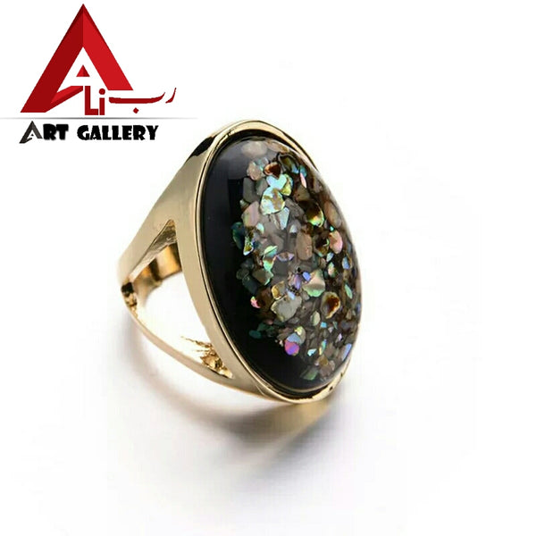 Tiger Aqeeq Ring 2 pieces