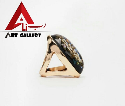 Tiger Aqeeq Ring 2 pieces