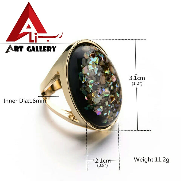 Tiger Aqeeq Ring 2 pieces