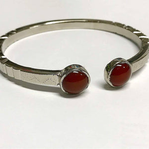 Hussaini Agate Bangle Pure Silver Made