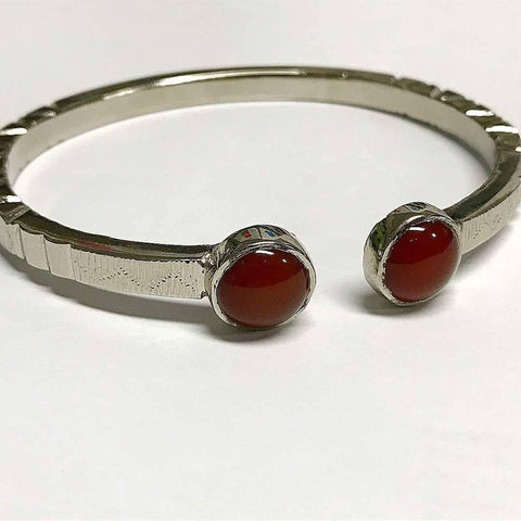 Hussaini Agate Bangle Pure Silver Made