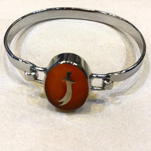 Zulfiqar Agate Bangle Silver Made