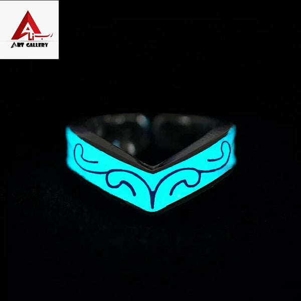 Moon shine Aqeeq Ring 2 pieces