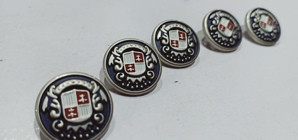 6 Pieces Metal fancy buttons