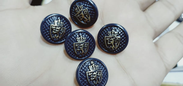 6 Pieces Metal fancy buttons