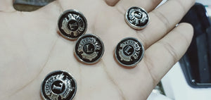 6 Pieces Metal fancy buttons