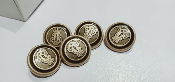 6 Pieces Metal fancy buttons