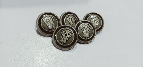6 Pieces Metal fancy buttons