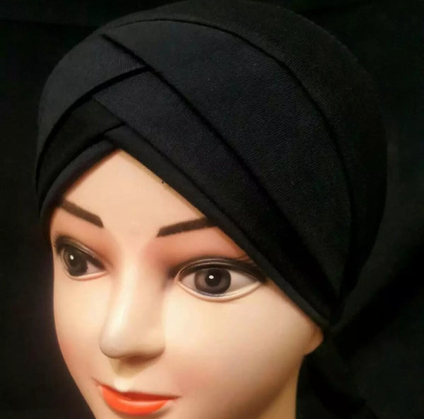 6 Black 3D Layer cap best fabric