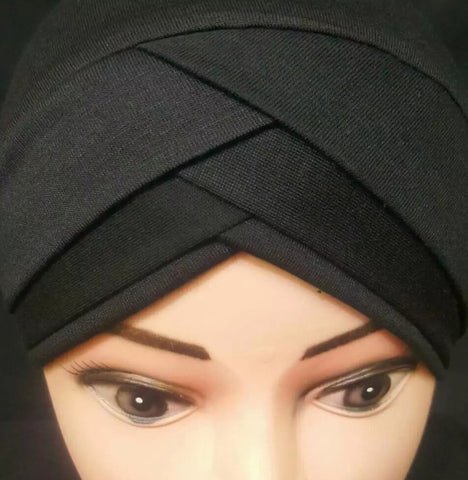 6 Black 3D Layer cap best fabric