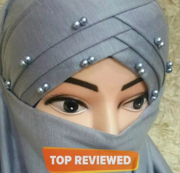 3 pack of Gray Pearl ready to wear Hijab
