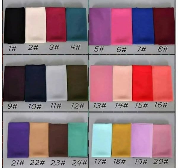 3 Chiffon pinless Scarf ready to wear