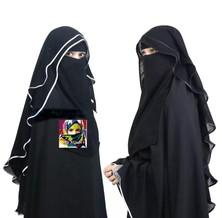 Pipen double layer Nakab Hijab