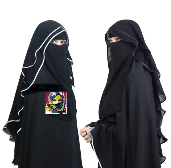 Pipen double layer Nakab Hijab