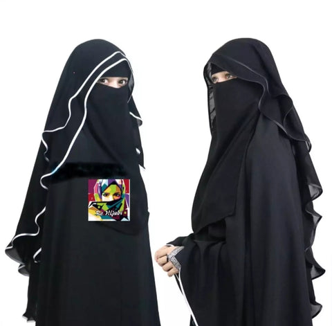 Pipen double layer Nakab Hijab