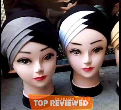 piece of 3 Hijab 3D layer Cap