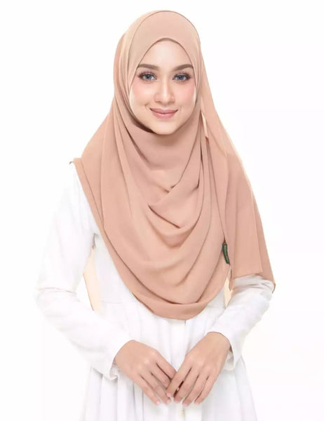 3 piece of chiffon Pinless Hijab