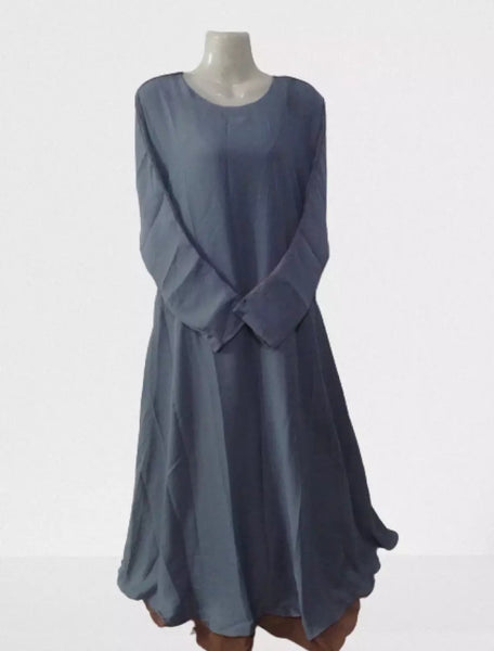Single Abaya double layer Maxi Style