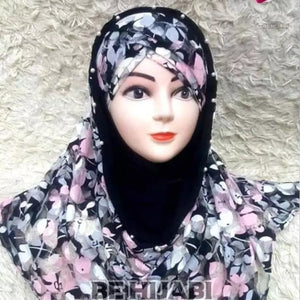 3 piece of Hodi Style instant Scarf ready to wear skin with cap