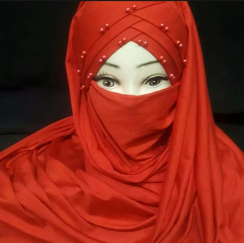 3 piece of Read pearl Ready to wear Nakab