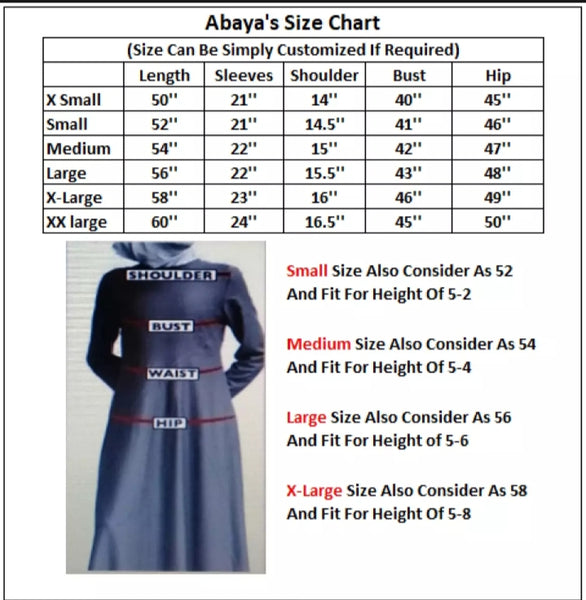 1piece of Dark blue Abaya