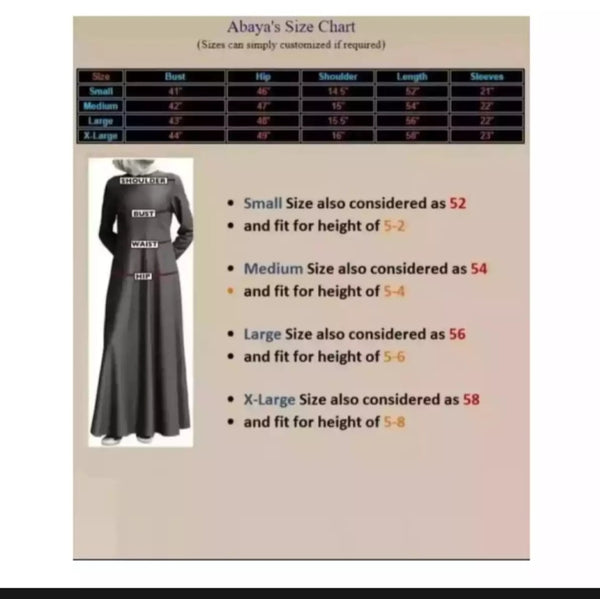 1piece of Kaftan Abaya double layer Chiffon Material.