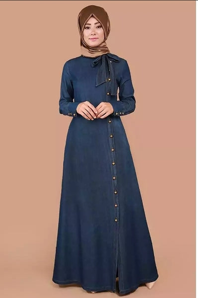 Blue Denim Abaya New style.