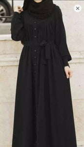Decent Black Silk Abaya