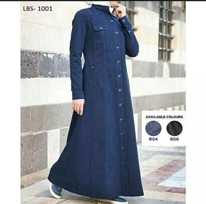 Denime Coat Style Abaya