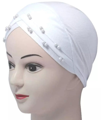 6 piece of Pearls Criss Cross Cap