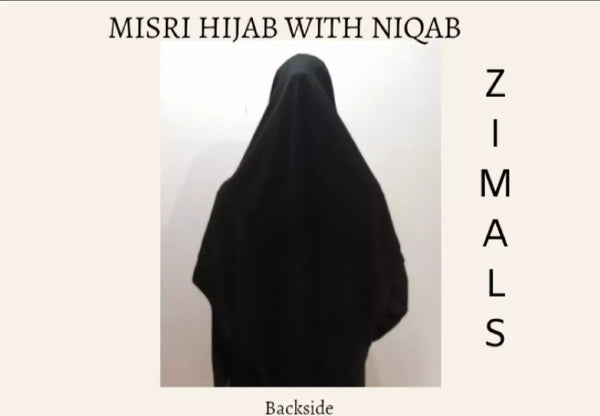 Ready to wear Misri Hijab with Niqab