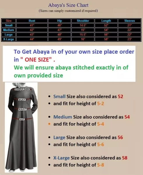 Stylish Black Nida Abaya