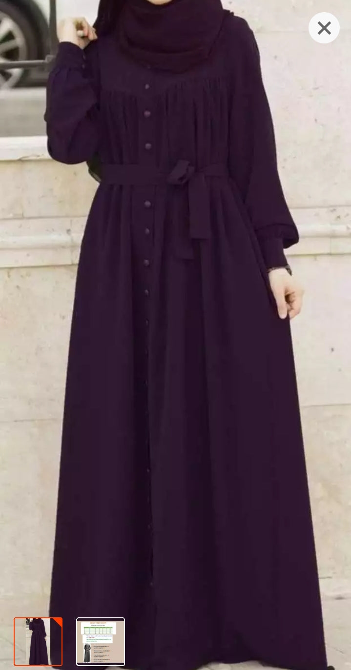 Decent Black Nida Silk Abaya