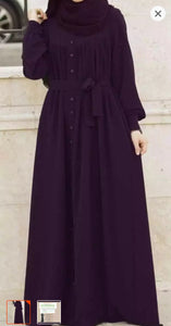 Decent Black Nida Silk Abaya