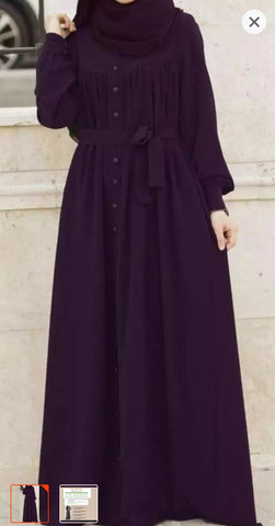 Decent Black Nida Silk Abaya
