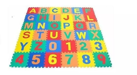 ABC & 123 Puzzle foam floor Mat for Kids.