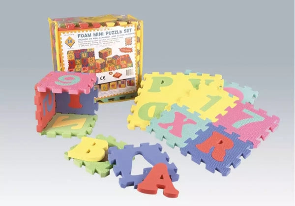 ABC & 123 Puzzle foam floor Mat for Kids.