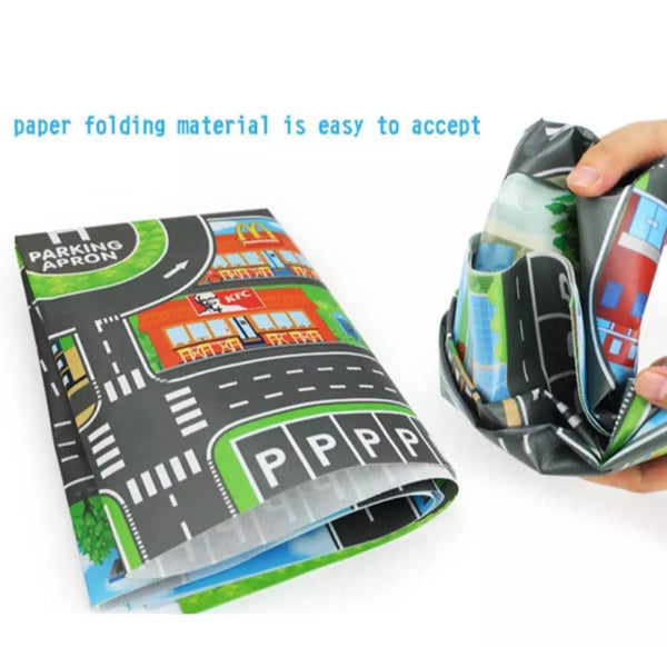Kids play Mat City Roads building parking Map - Education Toy.