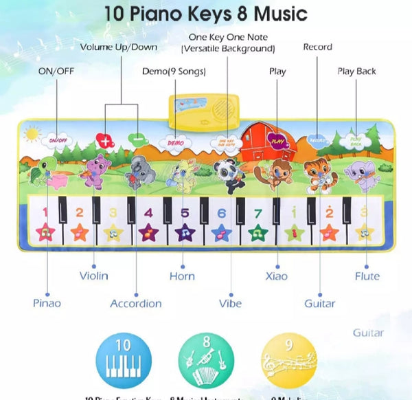 Kids Musical Mats Touch play Mat Piano