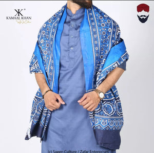 2 piece of Neel Blue - Saraiki Multani Ajrak