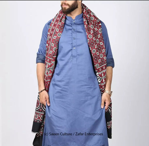 2 piece of pure cotton Ajrak
