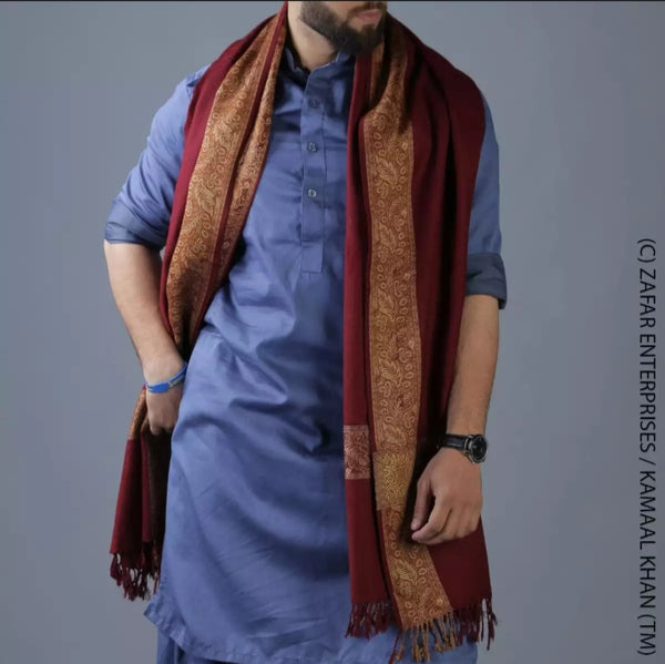 2 pieces Maroon Baghdadi - Irani style.