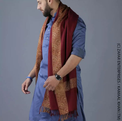 2 pieces Maroon Baghdadi - Irani style.