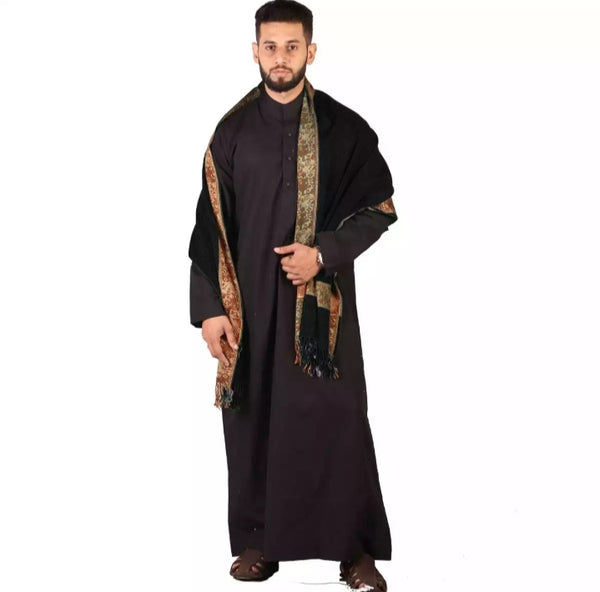 Black Baghdadi - Irani Style Shawl.