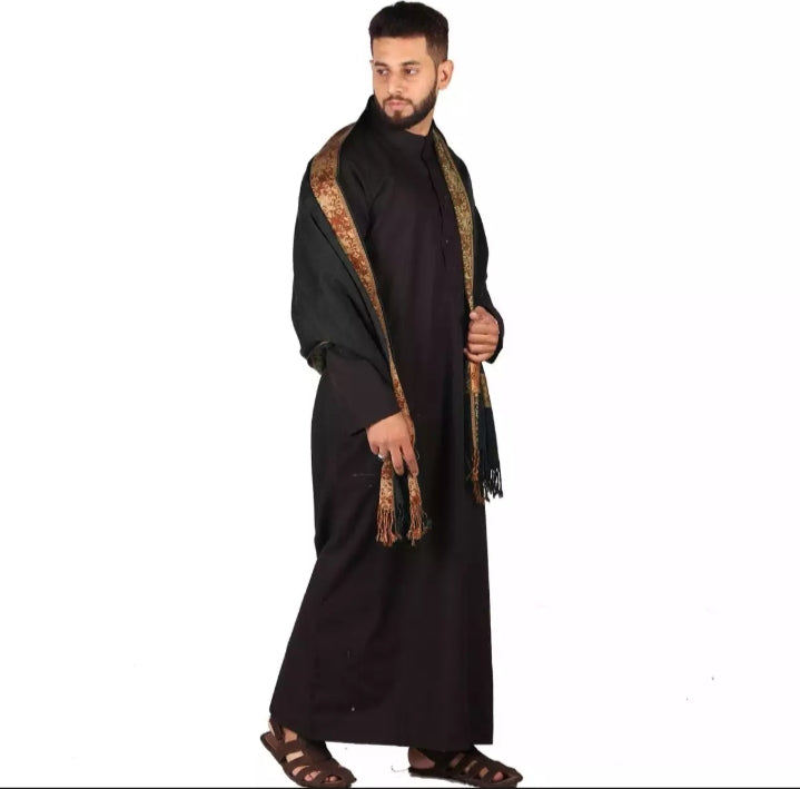 Black Baghdadi - Irani Style Shawl.