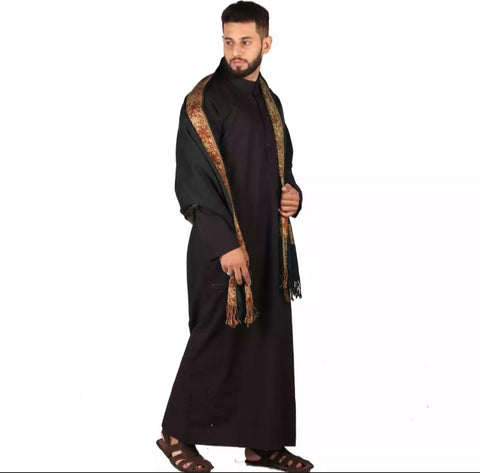 Black Baghdadi - Irani Style Shawl.