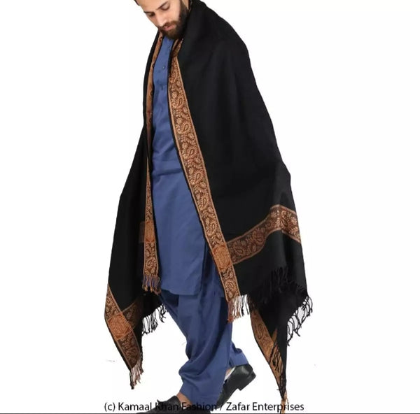 Black Baghdadi - Irani Style 4 Border Chadder