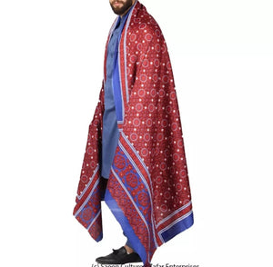 3 piece of Poly Silk Sindhi Ajrak